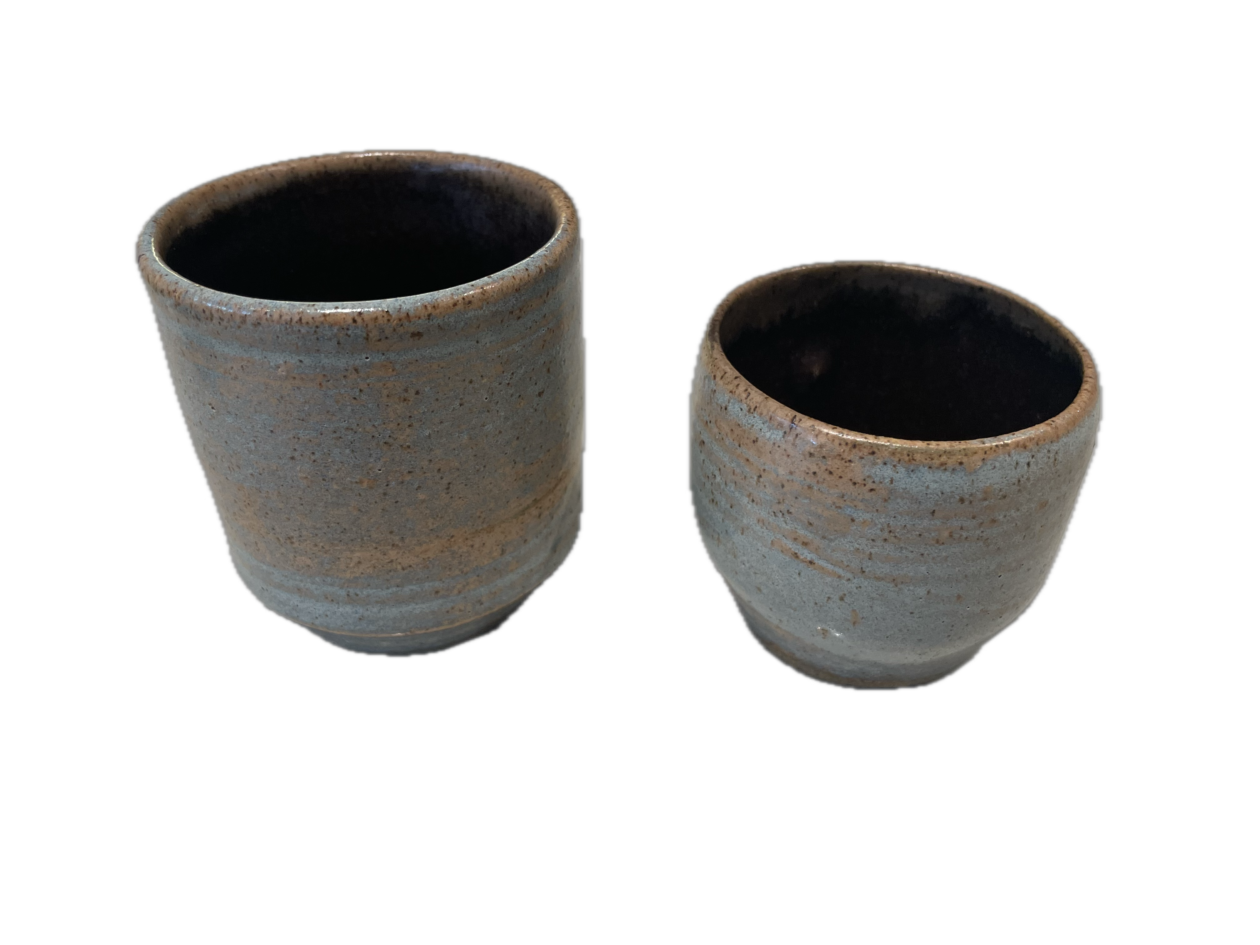 Cobalt blue bowl pair