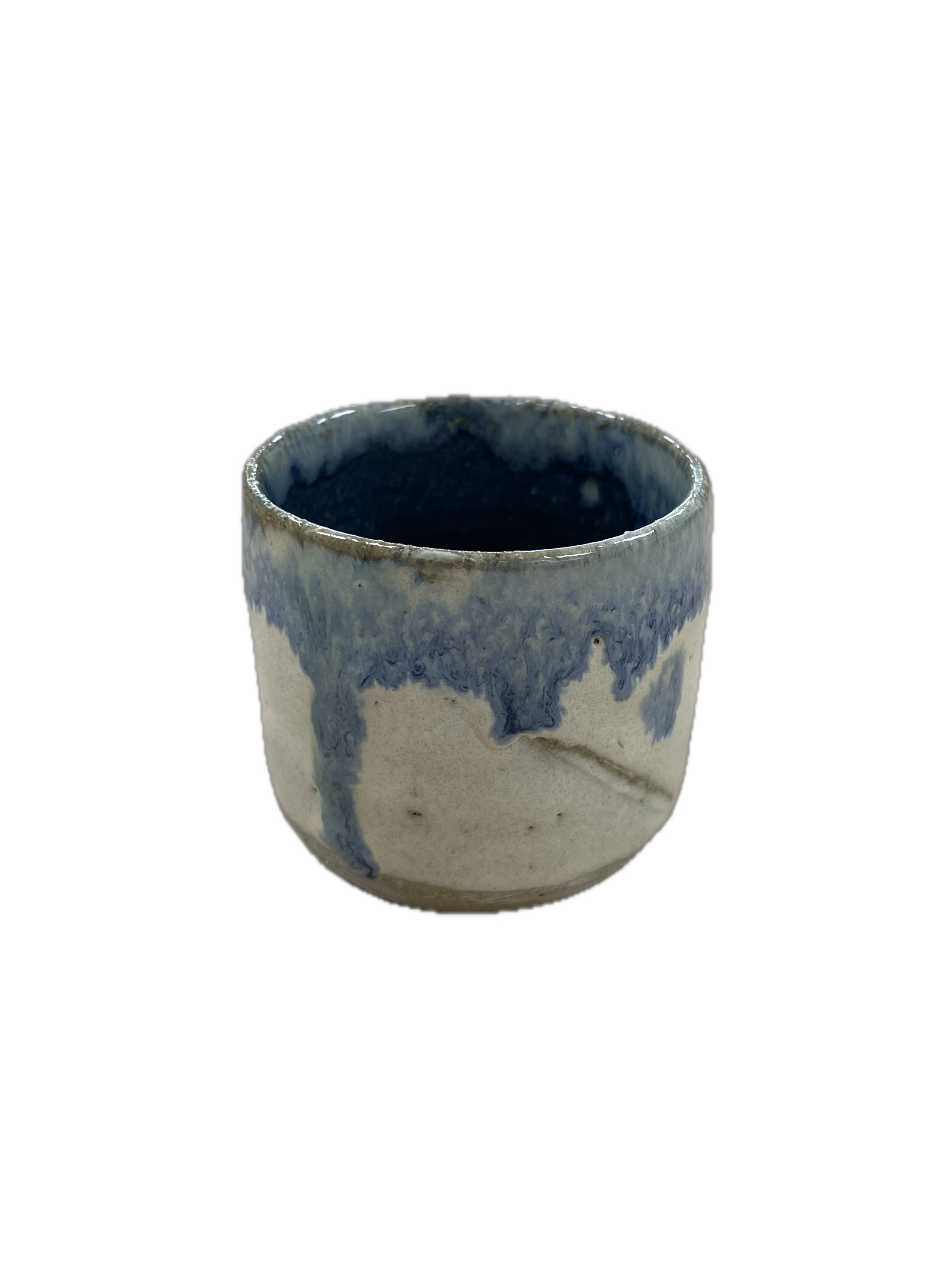 Blue drip cup